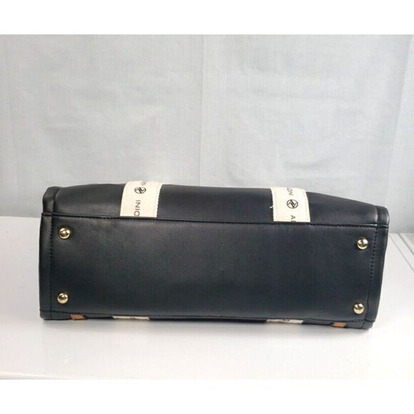 Adrienne Vittadini Montauk Black Tote With AV Charm Top Zip Closure  NWT - Picture 15 of 16